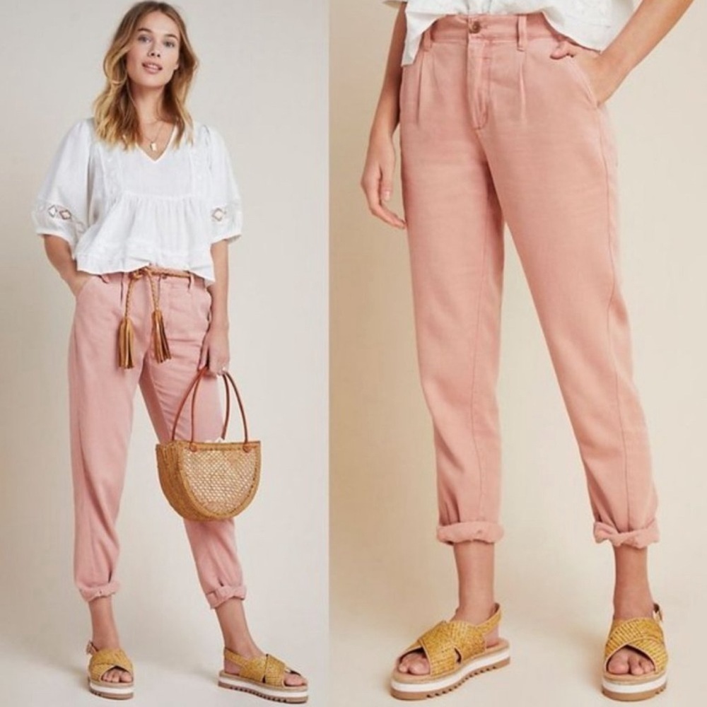Anthropologie Pink Trousers